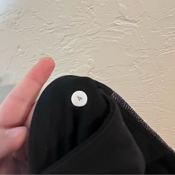 Lululemon Wunder Under Pant Giant Herringbone Black Heathered Black/Wi14 Quilt 4 - Picture 7 of 7